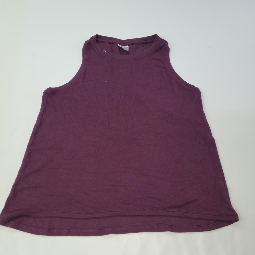 Athleta Womens Purple Ribbed Racerback Yoga Tank Top 658468 Small